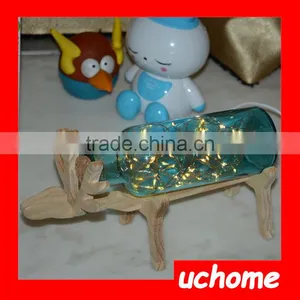 UCHOME Creative Fancy Night Light Mini Glass Deer Night Light Glass Animal Shaped Night Lights thumbnail-2