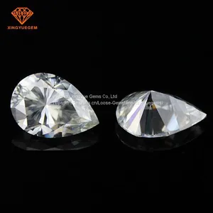 Pear Pefect Cut Imitation Diamond 6.5*8mm 2 Carat Clear White Moissanite Lab Grown thumbnail-4
