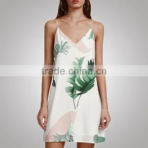 Spring Summer Brief Loose Ladies Dress Shenzhen Clothing Factory thumbnail-1