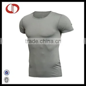 Mens High Quality Gray Compression Tight Shirt thumbnail-1