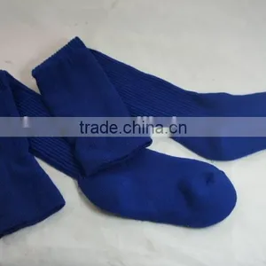 Solid Knee High Football Socks With Nylon Soccer Socks thumbnail-1