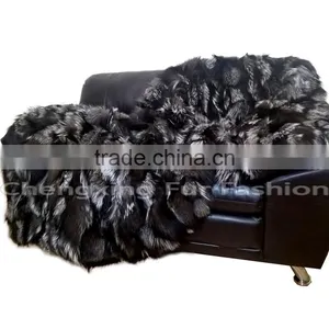 CX-D-89 Genuine Fox Fur Carpets and Rugs in Living Room Carpet Fur Rug thumbnail-6