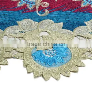 Bestway Wholesale African Embroidered Wax Printed Fabrics With Guipure thumbnail-6