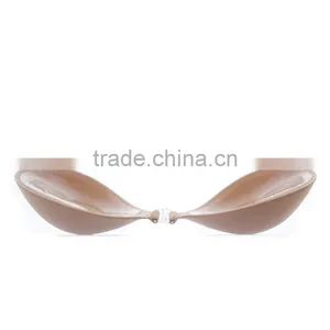Sexy Big Boobs Girl Wear Strapless Invisible Bra thumbnail-4