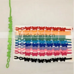 Butterfly Italian Lace Bracelets, Embroidered Lace Bracelet, Promotion Macrame Lace Bracelet thumbnail-1