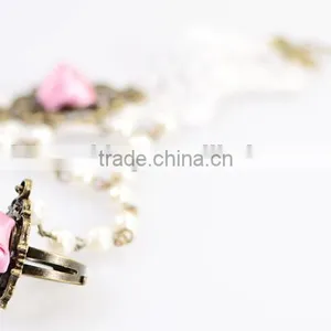 Fashion Girls Style Jewelry Sets White Lace Rose Set Jewelry Wholesale thumbnail-4