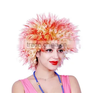Halloween Costume Clown Wig Afro Kinky Hair Lady's Hair Full Wigs Party Cosplay Halloween Wig thumbnail-5