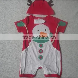 New Fashion Snowman Baby Romper Baby Clothes Baby Christmas Clothes thumbnail-2