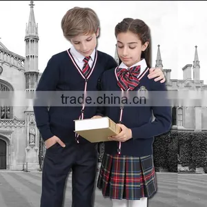 High Quality Knitting Cardigan Beautiful School Uniform thumbnail-4