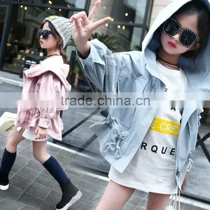 Zm40655b Spring Children Girl Clothes China Cotton Wind Coat Jacket thumbnail-2