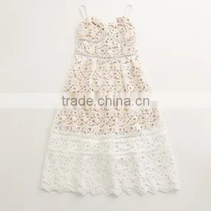 Ivory Women And Children High-end Dress Spaghetti Strap Mother and Daughter Matching thumbnail-3