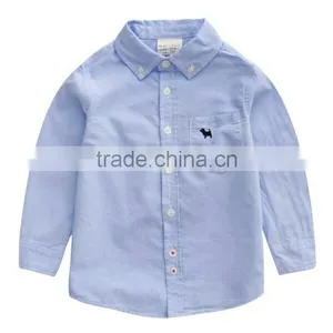 2016 Wholesale New Design Short Sleeves Children Casual Shirt Kids Check Shirt thumbnail-1