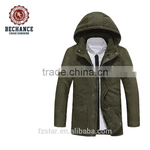 Men's Autumn Winter Warm Thick Casual Detachable Hood Padded Coat Plus Size Winter Jacket thumbnail-4