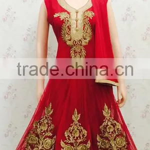 Embroidered Anarkali Suits thumbnail-2