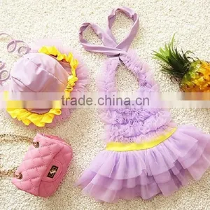 2016 Cute Ballet Skirt One-piece Kid's Swimsuit/children Swimsuit thumbnail-1