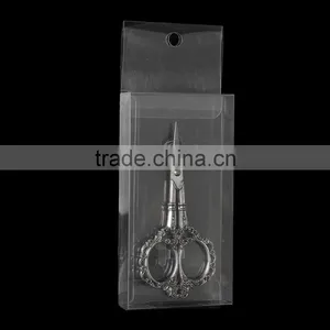 Wholesale Cheap Vintage Retro Style Antique Silver Flower Pattern Stainless Steel Scissors thumbnail-3