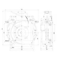 32 Poles Gearless Traction Machine 3000kg Shaft Load , 2.0m/s WWTY8（1000KG） thumbnail-2