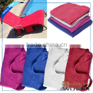 100% Microfiber Printed Beach Chair Cover thumbnail-5