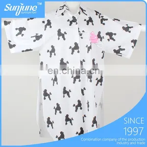 New Style Slim Fit Fashion Ladies Long Shirts Designs With Printed thumbnail-1