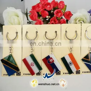 National Flag Fashion 3d Soft Stylish Pvc Key Ring thumbnail-1