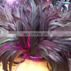 Wholesale 30-40cm Bright Pink Rooster Tail Feathers thumbnail-4