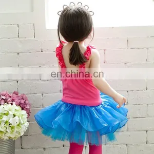 2016 Mermaid Girl Party Dress , The New Children Dress Roses The New Dance Skirt Ballet Skirt 28807 thumbnail-3