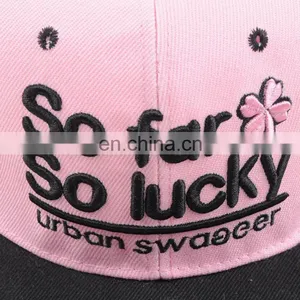 TOROS Pink and Black Blank Letters Polyester Embroidered Baseball Cap thumbnail-4