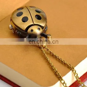 Fashion Reaver With Active Wings Design Pocket Watch Chains Necklaces Reaver Pendant Quartz Long Chain Watch thumbnail-6