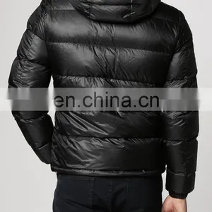 Men Artificial Down Jacket Detachable Hood thumbnail-2