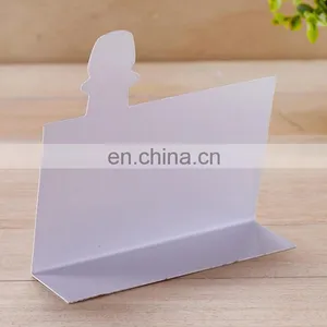 Factory Custom Printed Colorful Printing PVC Plastic Table Card,wine Advertisement Price Tag With Bottle Shape thumbnail-4