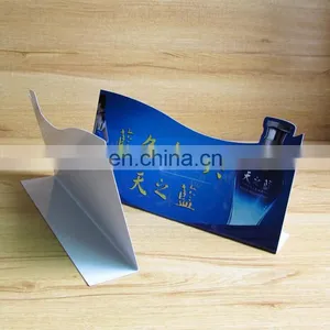 China Factory Wholesale Pvc Supermarket Price Card,plastic Advertising PVC Stand up Tag With Die Cut thumbnail-3