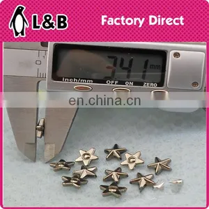 9.5mm Wholesale Fashion Popular Metal Star Rivet thumbnail-3