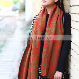 Shawls - Beautiful Eembroided Pashmina Shawl thumbnail-1