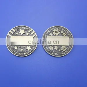Custom Gold Hope Challenge Coin for States of Islands thumbnail-5