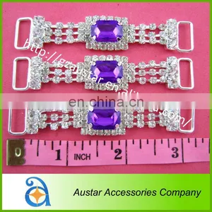 Rhinestone Side Stone Crystal Connector Bikini Competition Contest Suit thumbnail-1