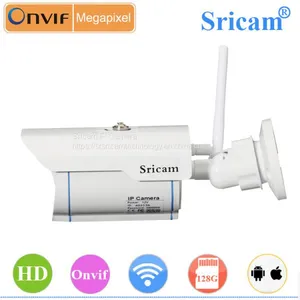 Onvif Sricam Outdoor Waterproof IP Camera 128G MicroSD Card Wireless Camera Plug & Play 720P H.264 CMOS Camera thumbnail-4