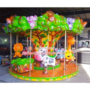 Zhongshan Hot Sale, High Quality Amusement Park Equipment, Merry go Round, 12 Seats Forest Carousel, Earn Money, for Kid thumbnail-5