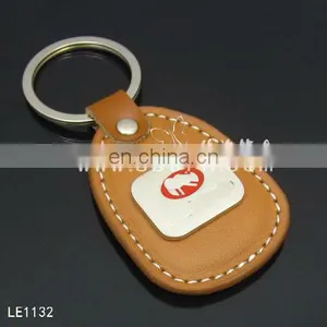 Custom Made Leather Keychains,leather Key Holder,leather Keychain With Metal Logo thumbnail-1