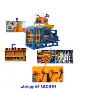 Auto Brick Making Machine Concrete Block Molding Machine QT6-15 Block Making Machine thumbnail-1