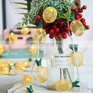 Led Metal Iron Pineapple Mesh Christmas String Lights Garden Bedroom Decoration Indoor Party Wedding Waterproof Fairy Light thumbnail-6