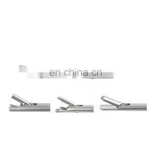 Autoclavable O Shaped Left Handed Needle Holder Forceps Endoscopic Instruments for Pets thumbnail-2