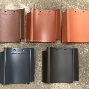 Red Ceramic Clay Roofing Japanese Roof Tiles for Sale thumbnail-1
