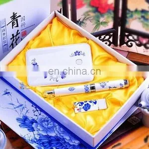 Novelty Business Gift Set Chineses Style Power Bank 6000mah+ 8gb USB With Papery Package thumbnail-2