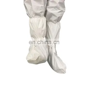 Hospital Disposable Waterproof Consumable Elastic Non Woven With Plastic PP Isolation High Long Shoe Boot Covers for Medical Use thumbnail-3