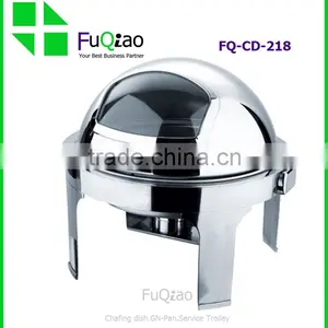 Stainless Steel Cookwares Catering Tray Round Buffet Servers Buffet Chafing Dish thumbnail-3