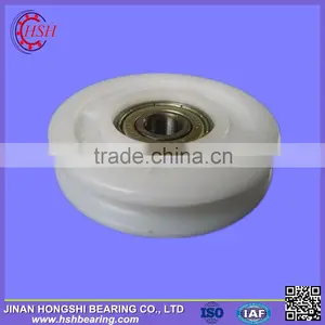 China Nylon Small Deep Groove Ball Bearings Roller Plastic Pulley Wheels With Bearings for Door Windows thumbnail-2
