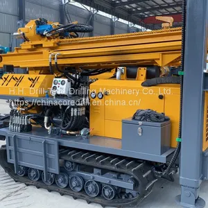 FYX180 Tracked Mobile Water Well Drill Rig Machine Driven by Diesel Engine With 180m Drilling Depth Pneumatic DTH and Mud Drill thumbnail-2