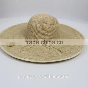 Handmade Fashion Raffia Hats Women Straw Hat Wholesale thumbnail-2