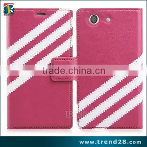 Android Mobile Phone PU Wallet Leather Case for Sony Z3 Mini thumbnail-1
