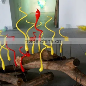 Handmde Blown Glass Garden Ornament thumbnail-1